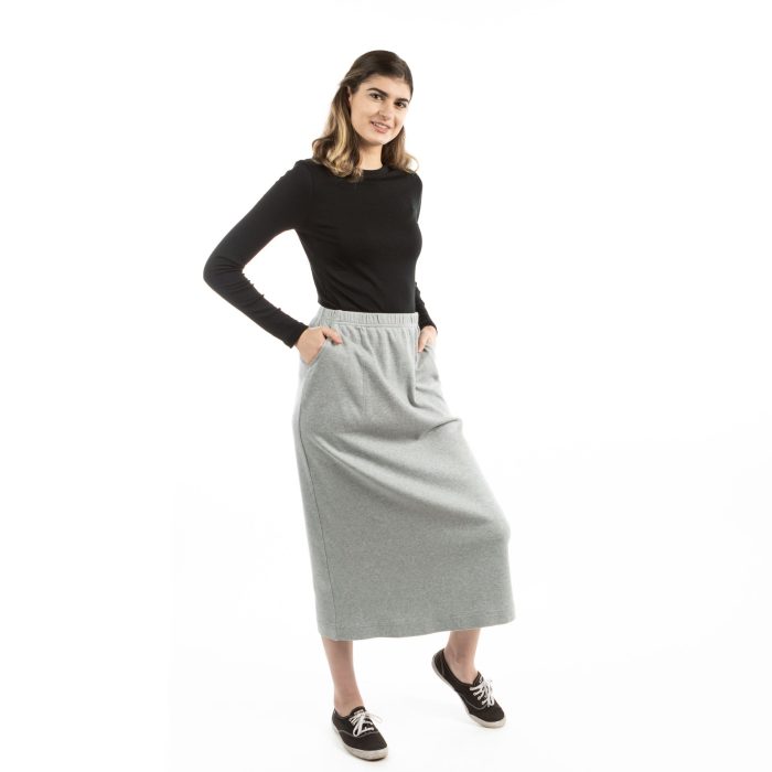 Sporty Comfort Gray Skirt - Image 3