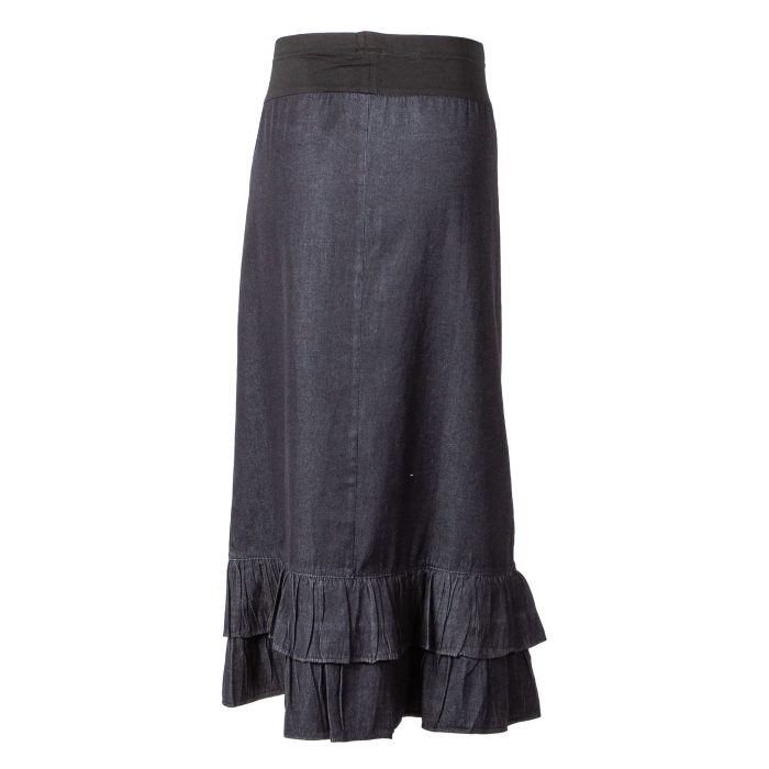 Maternity Double Ruffle Modest Skirt - Image 2