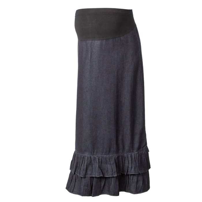 Maternity Double Ruffle Modest Skirt - Image 3