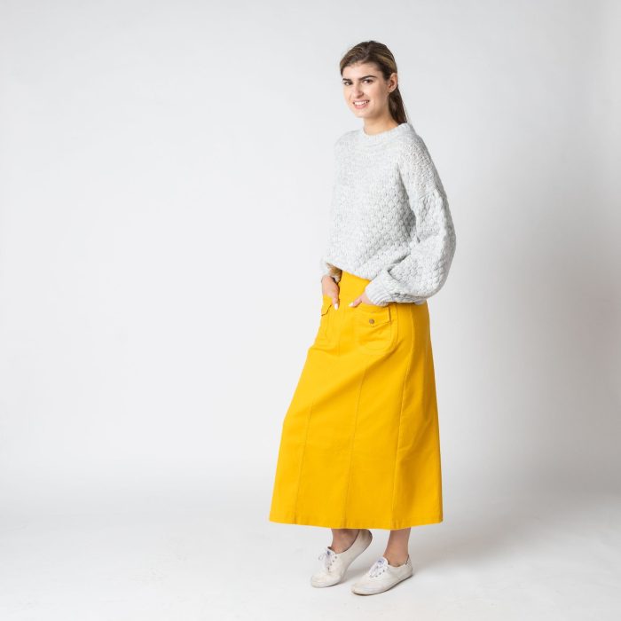 Double Pocket Yellow Skirt - Image 5