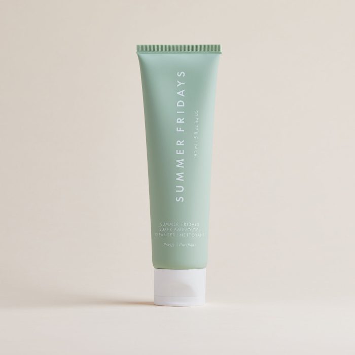 Super Amino Gel Cleanser - Gentle Face Cleanser + Makeup Remover - Helps to Calm Irritation, Balance pH, Nourish Skin + Restore Moisture - 150 ml | 5 fl oz